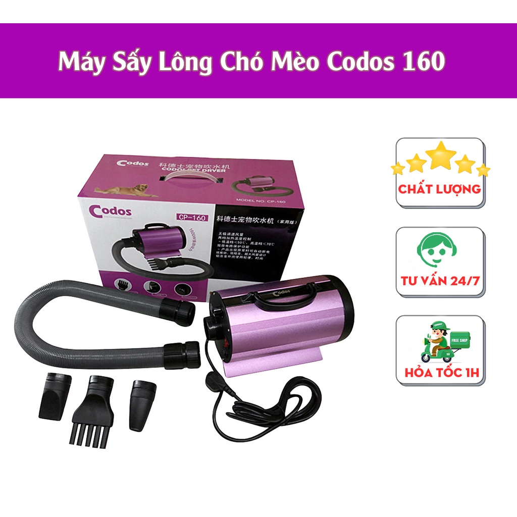 Máy Sấy Lông Chó Mèo Codos CP160 Sấy Lông Chó Mèo 1600W New Model 2022