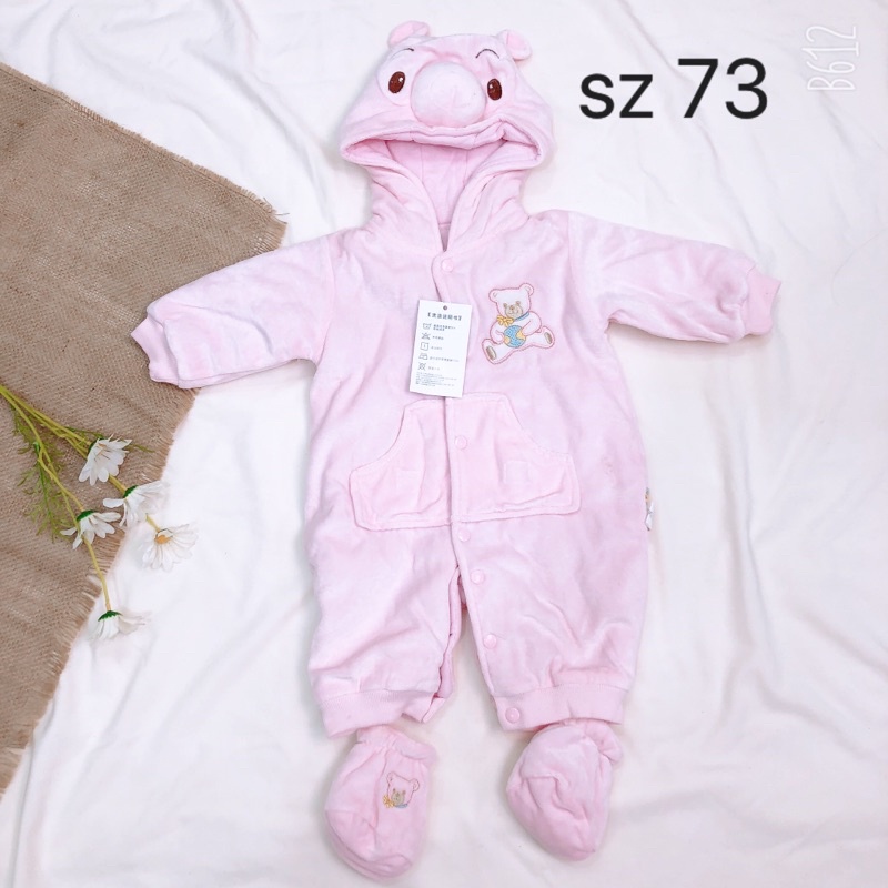 Body trần bông dày- Body ủ mặc đại hàn, trời lạnh cho trẻ  9-12 tháng