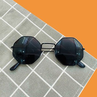 Kính lục giác tròn gọng nhỏ cho nữ - kính râm thời trang siêu dễ thương