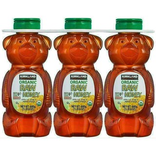 Mật ong gấu Kirkland Signature Organic Raw Honey 680g Mỹ date 07/22