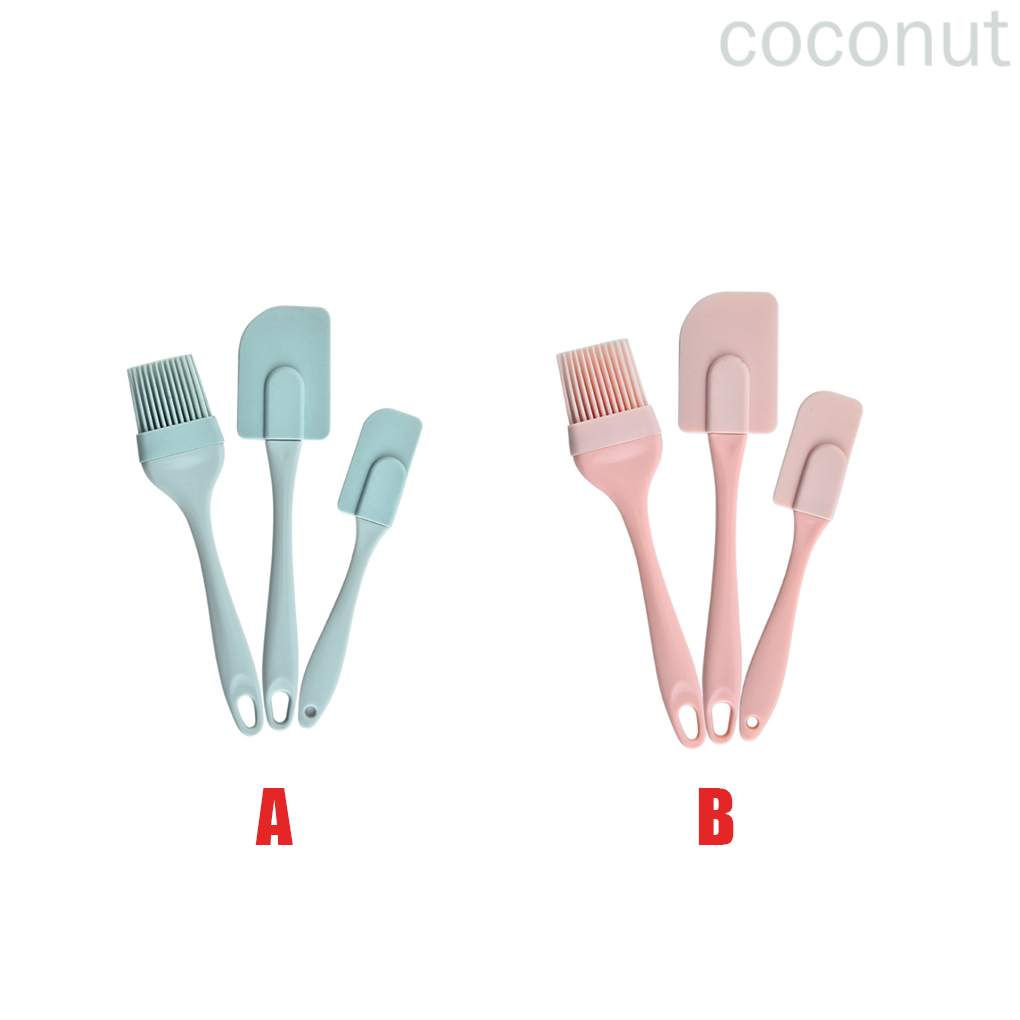 Set 3 Cọ Silicon Phết Dầu Làm Bánh Tiện Dụng