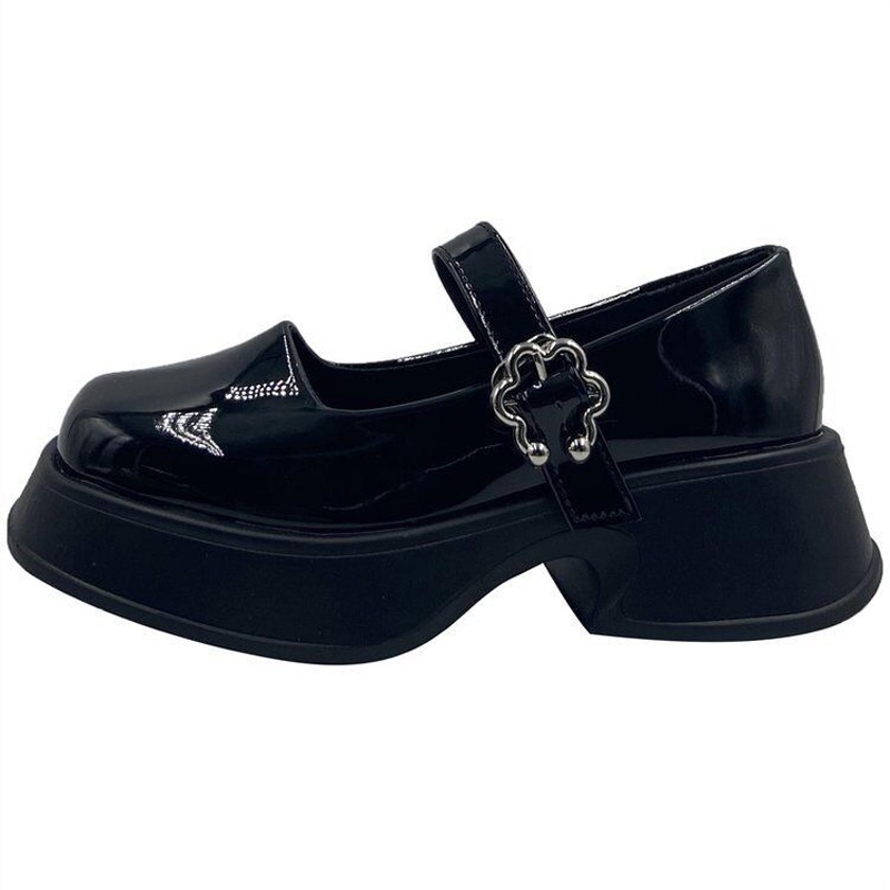 Giày Ielgy Mary Jane JK đế dày màu trơn thời trang cho nữ