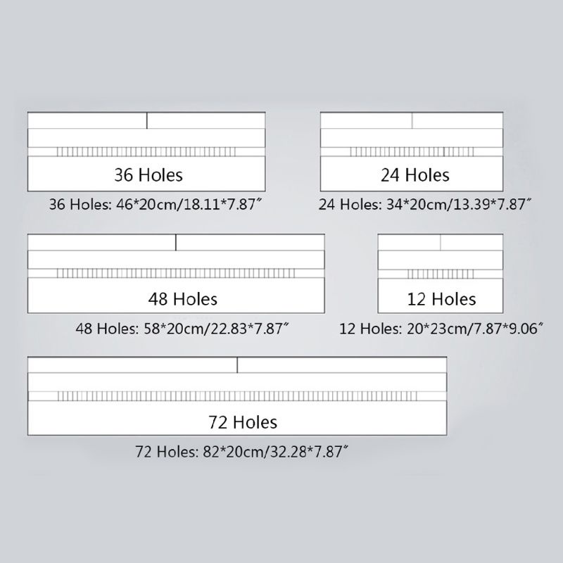 Túi Cuộn Đựng Bút 12 / 24 / 36 / 48 / 72 Lỗ Bằng Vải Canvas Tiện Dụng