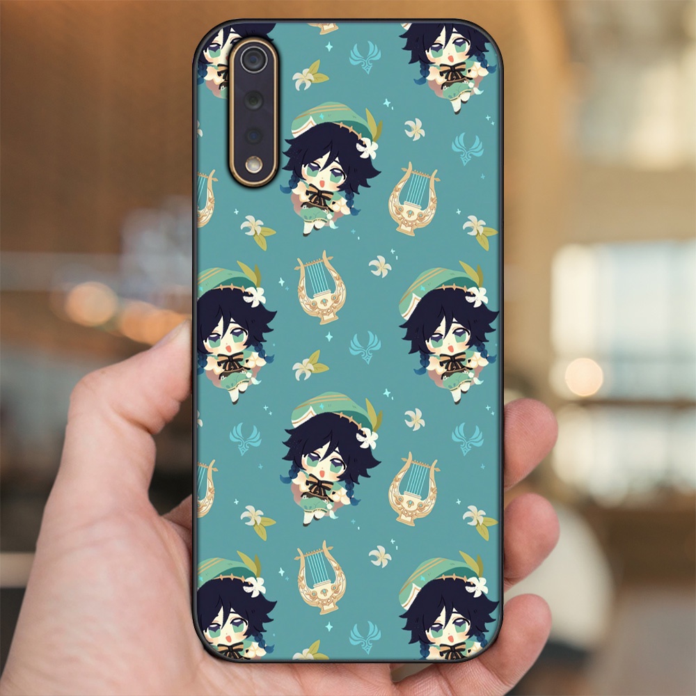 Ốp lưng Vivo S1 viền đen in hình Venti Genshin Impact