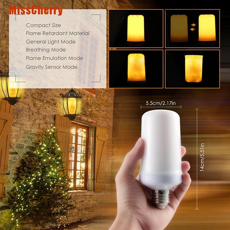 Bóng Đèn Led E27 5w 4 Chế Độ Tạo Hiệu Ứng Lửa Tự Nhiên