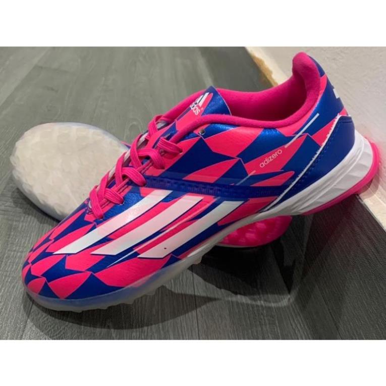 NEW Giày đá bóng Tf F50 adizero xanh hồng ]