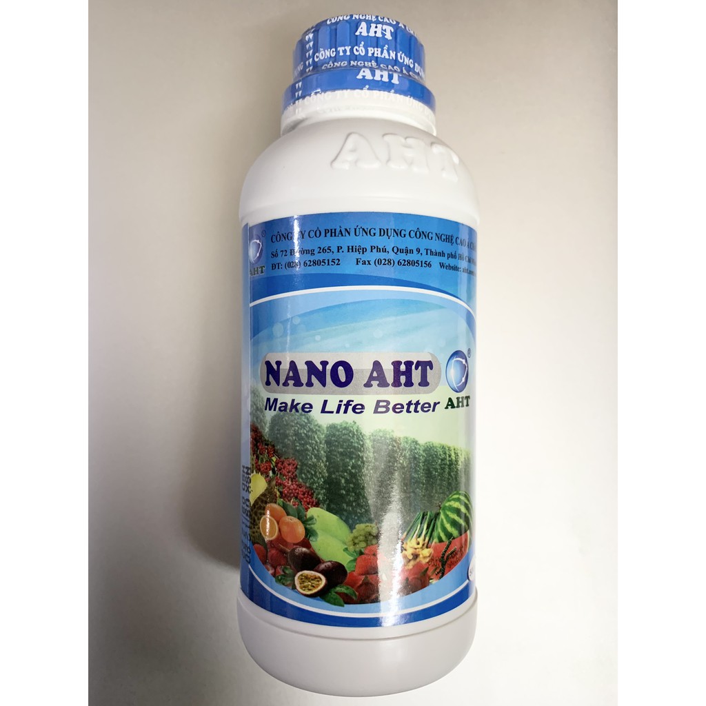 Phân bón vi lượng Nano bạc AHT 100ml 500ml - giúp tăng trưởng và tăng sức đề kháng cho cây trồng