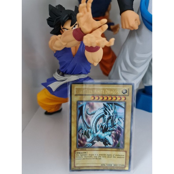 Thẻ bài Yugioh Blue Eyes White Dragon Lob-001 1st hiếm
