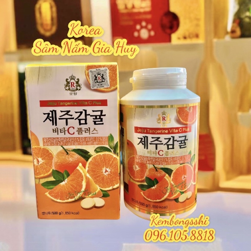 [DATE MỚI NHẤT] [HỘP TO 500gr] Viên Ngậm VITAMIN C JEJU Hàn Quốcc