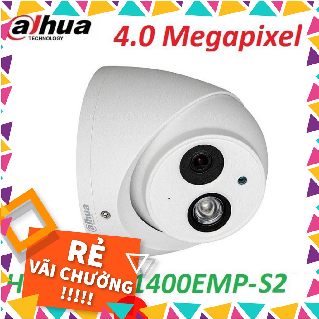 Camera Dahua 4 Mp DH-HAC-HDW1400EMP-S2 1080P - Hồng ngoại 50m - Hàng chính hãng 100% - C
