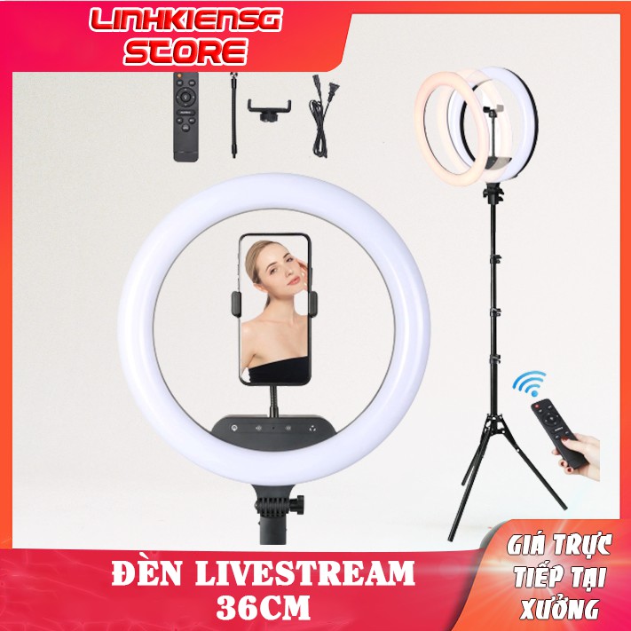 🤹‍♀️💡 ĐÈN Livestream 36cm- make up live stream trang điểm size lớn 🙋‍♀️