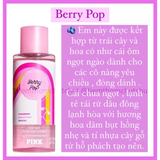 xịt thơm bodymist Super Fruit PINK