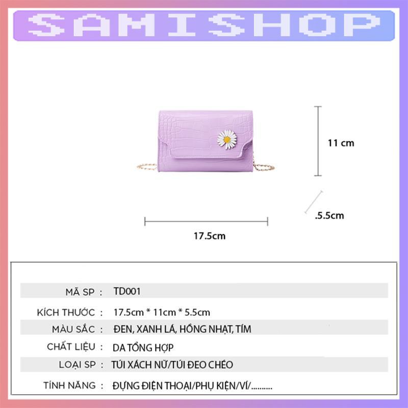 Túi xách nữ đeo chéo hoa cúc đẹp thời trang cao cấp giá rẻ TX1 | BigBuy360 - bigbuy360.vn