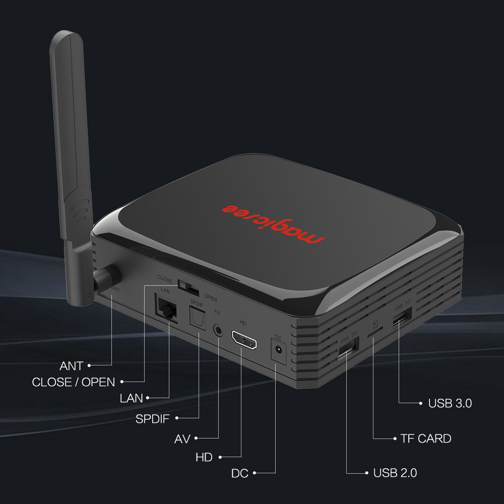 Android tivi box Magicsee N5 Plus - Ram 4GB - Bộ nhớ 64GB - Android 9.0