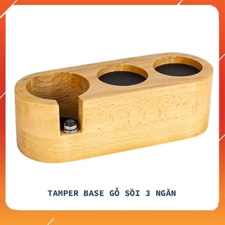 Giá Đặt Tamper Gỗ Sồi 3 Ngăn | Tamper Base