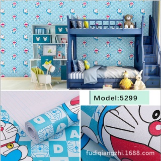 [mua3giam5k] 10m giấy dán tường do re mon 03