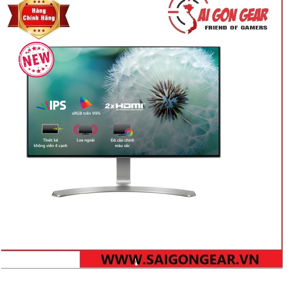 Màn Hình LG 23.8" 24MP88HVS (1920x1080/IPS/60Hz/5ms) chính hảng new