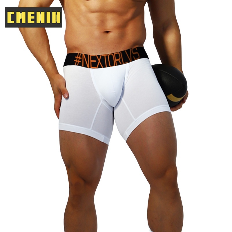 1 Quần Lót Boxer Cotton Mềm Mại Màu Trắng Đen Quyến Rũ Cho Nam ORLVS OR6237