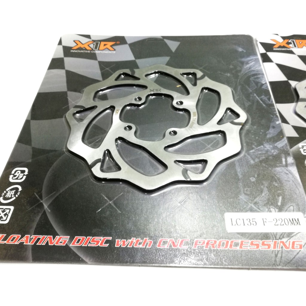 Cặp đĩa thắng trước sau X1r cho xe  Exciter 150 kèm ốc gắn