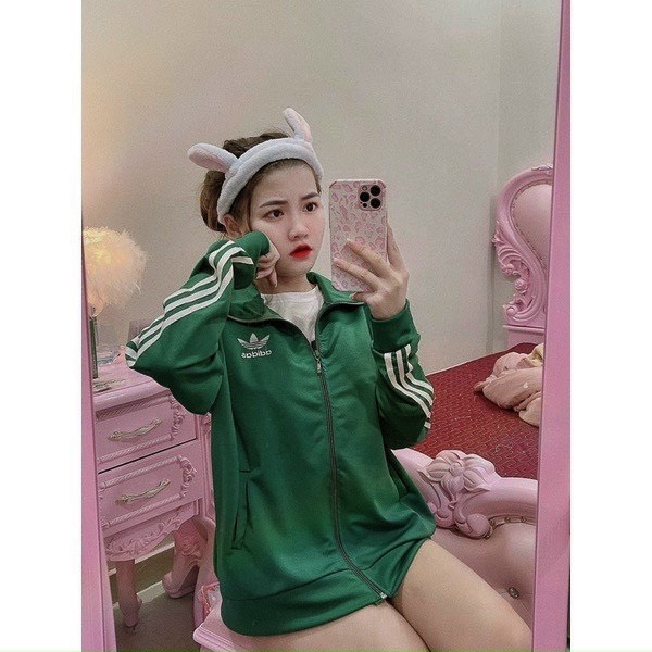 Áo Nỉ LOGO THÊU Phối 3 Sọc Tay Màu Mới Siêu Hot - Áo Nỉ Thể Thao Nam Nữ