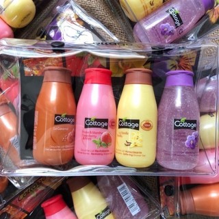 SET 4 CHAI SỮA TẮM MINI COTTAGE - Pháp ( 50ml x 4 chai)
