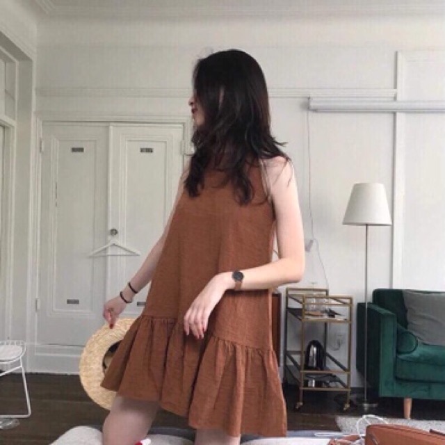 Đầm yếm suông đuôi cá