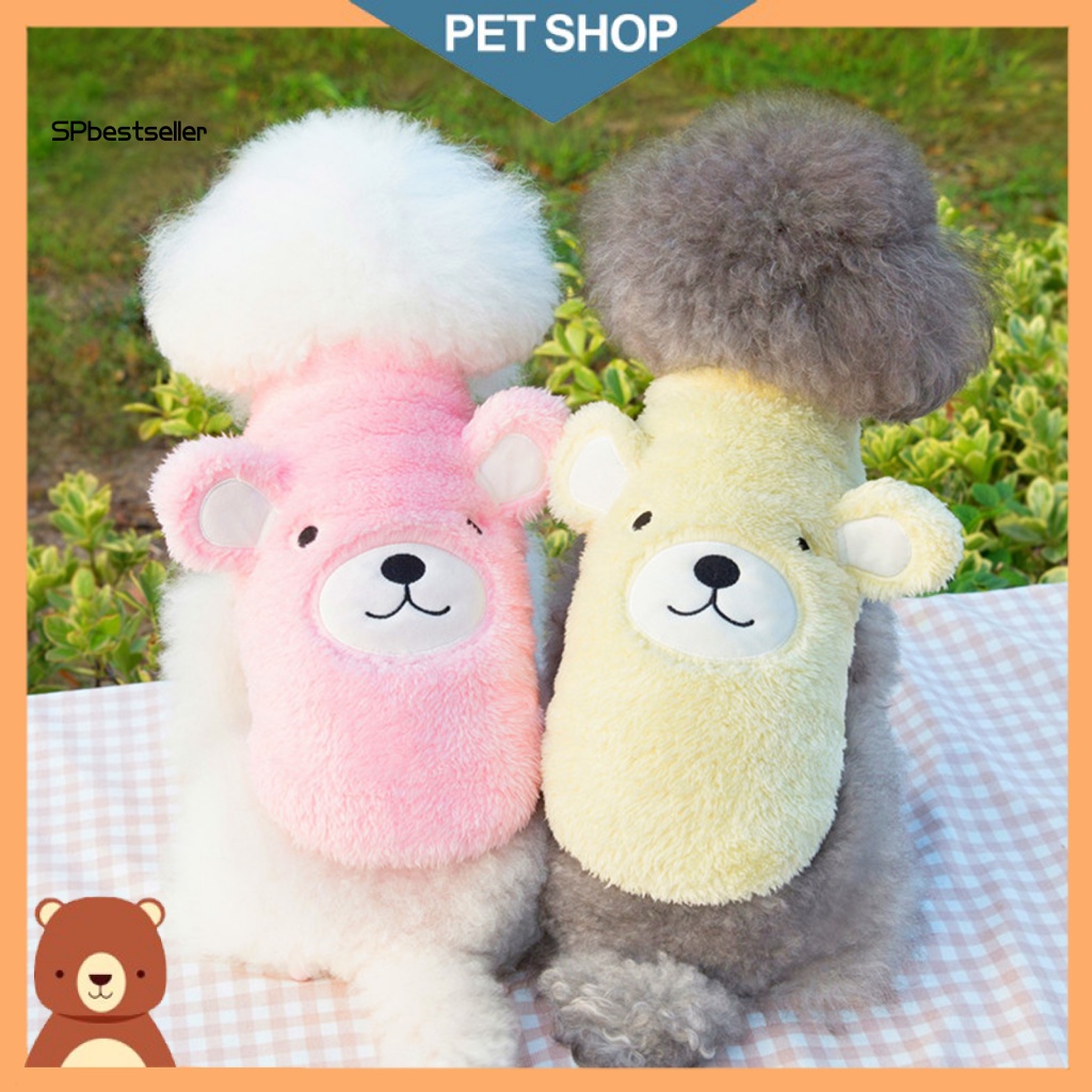 Áo Sweater Chui Đầu Vải Lông Dễ Thương Thời Trang Mùa Đông Cho Thú Cưng