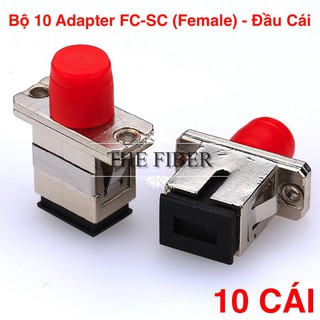Bộ 10 Cái Adapter/Coupler FC-SC SM, Simplex (Hợp Kim)
