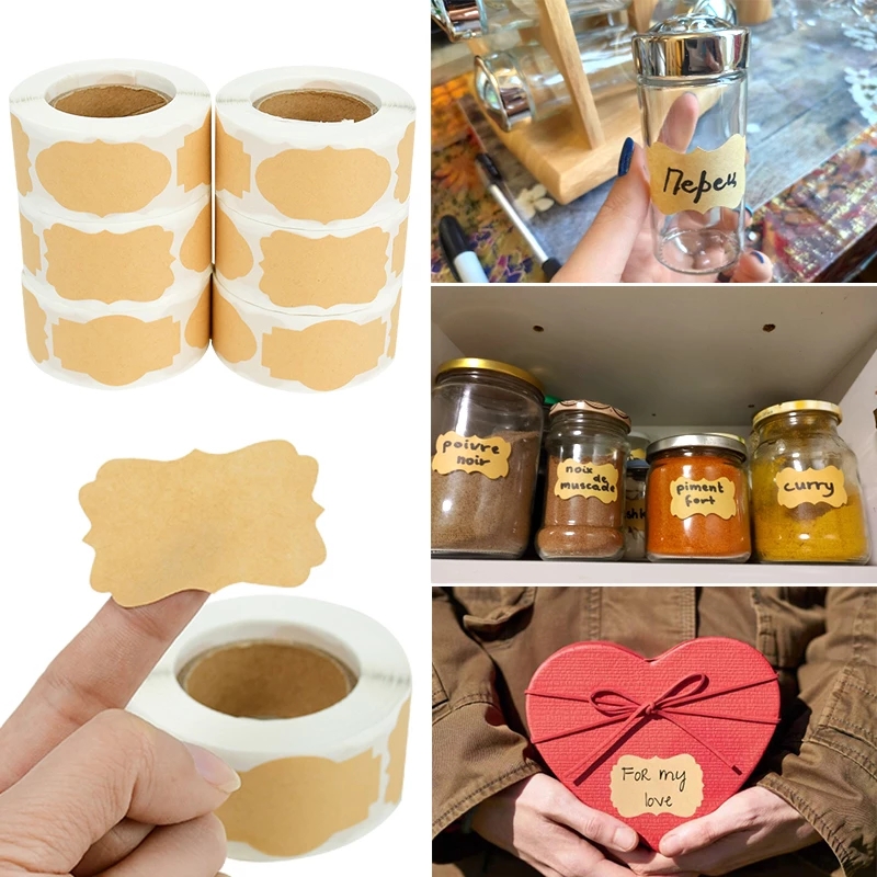 Set 300 Nhãn Dán Trang Trí Đồ Dùng Đa Năng Tiện Lợi