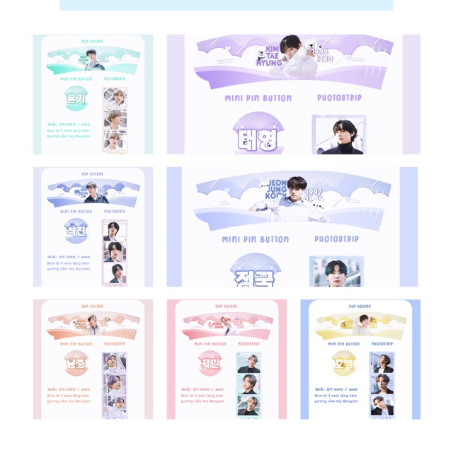 [HÀNG CÓ SẴN] Quà tặng BTS - SHINING STARS GOODS