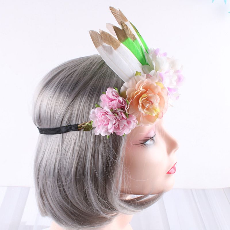 Vòng Hoa Đội Đầu Phong Cách Ấn Độ Bohemian Cho Nữ