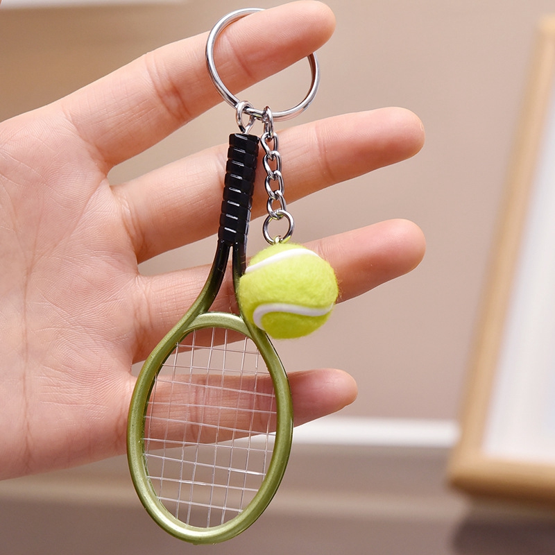 1 Móc Khóa Hình Vợt Tennis Dễ Thương