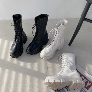 GIÀY BỐT ULZZANG ĐẾ RĂNG CƯA 5CM CÓ ẢNH THẬT [ORDER]
