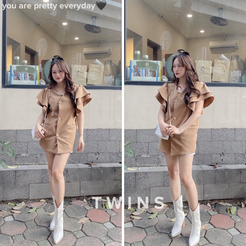 Celinna dress (áo váy dáng vest 2 lớp cao cấp tặng kèm vòng cổ trai)