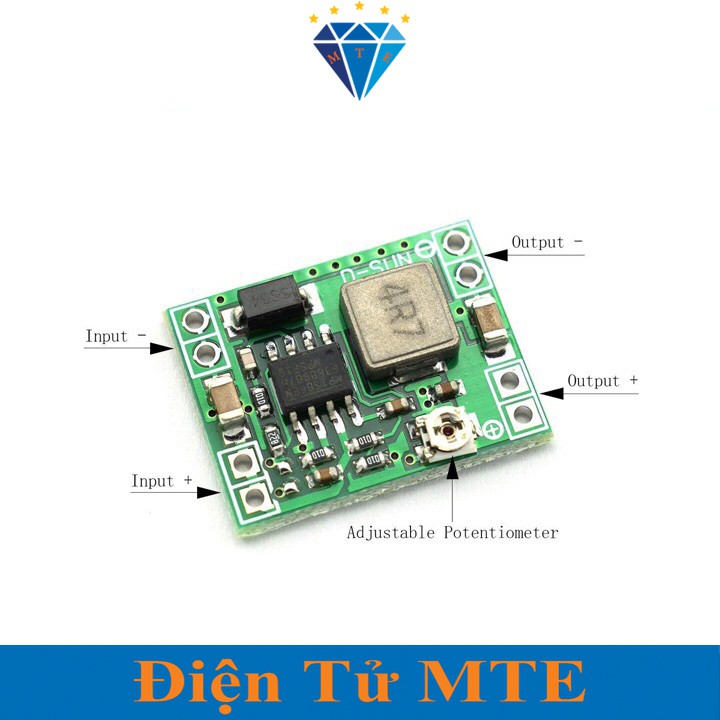 Mạch Nguồn Hạ Áp Mini 3A BUCK DC MP1584 - Module Nguồn Có Điều Chỉnh Điện Áp