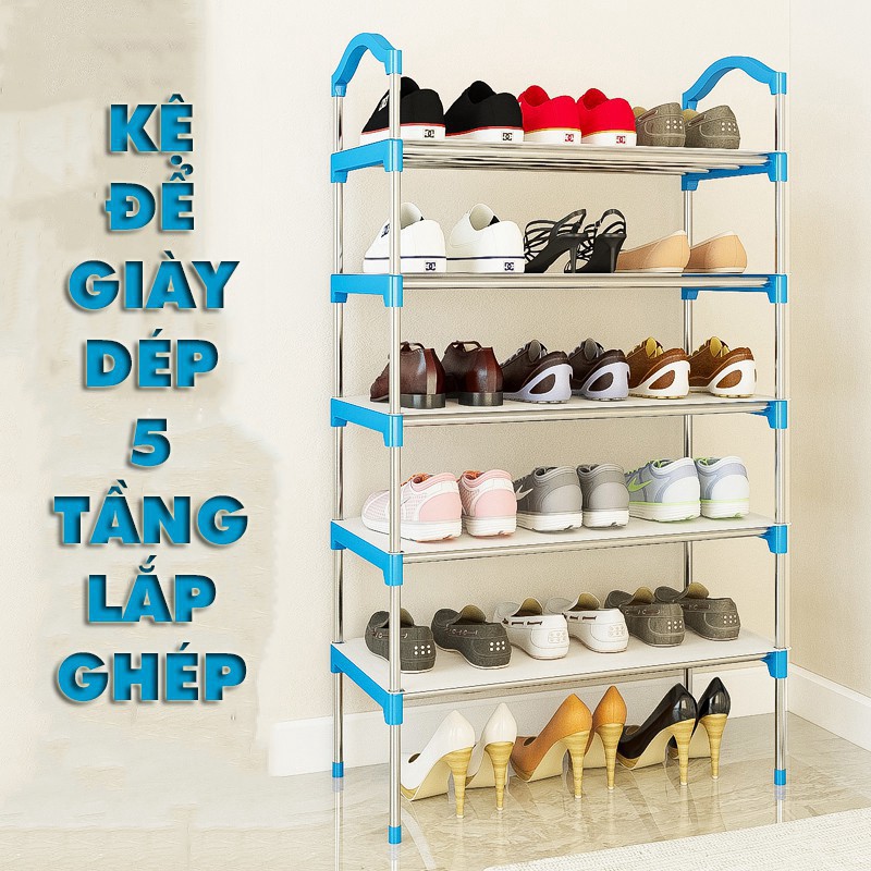 Kệ Để Giày Dép FreeShip Kệ 5 Tầng Có Thể Tháo Rời Đơn Gỉan