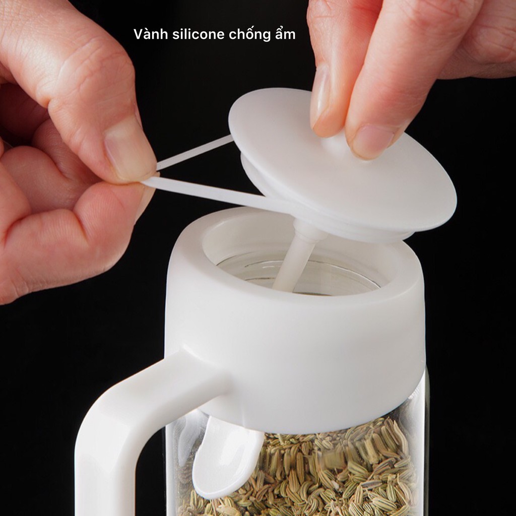 Hũ đựng gia vị Morandi phong cách Bắc Âu kèm quai cầm | BigBuy360 - bigbuy360.vn