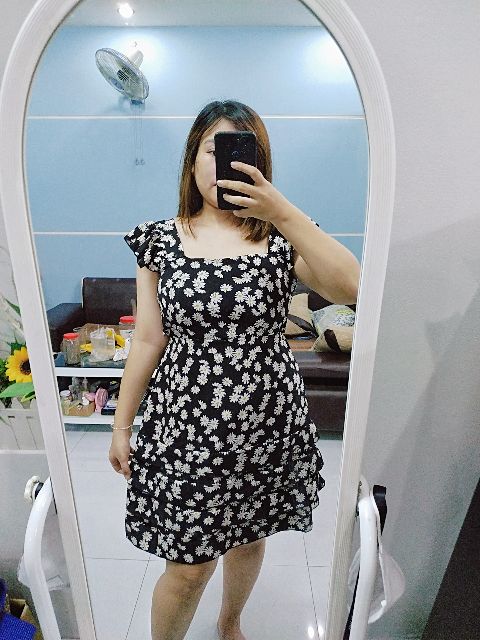 🌻🌻🌻 BIGSIZE ĐẦM HOA CÚC LƯNG NƠ