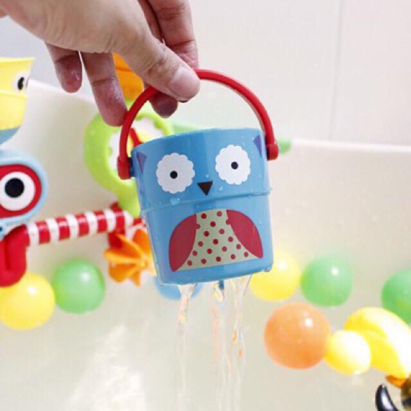Kids_mart:Đồ chơi tắm xô thủng hình động vật màu sắc dễ thương