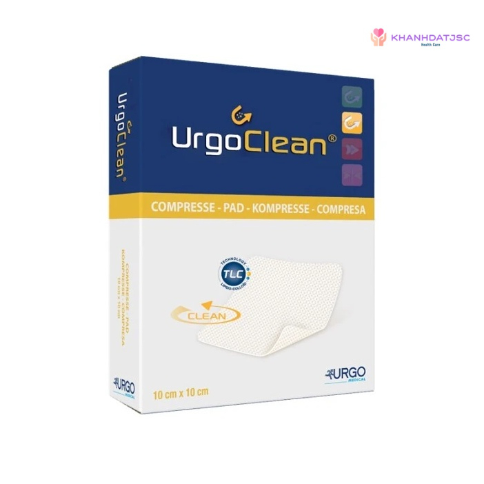 Băng gạc Urgoclean thấm hút và loại bỏ mảnh hoại tử 2 kích thước