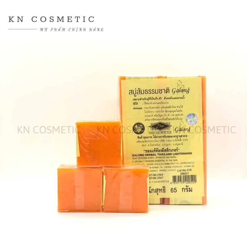 Xà Phòng Cam Nghệ Orange Natural Soap Thái Lan 65gr