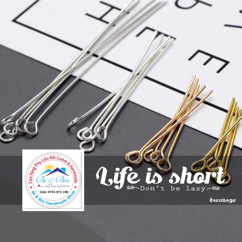 Đinh Xỏ Đế Vòng Làm Khuyên Tai, Trâm Cài, Phụ Kiện Trang Sức Handmade