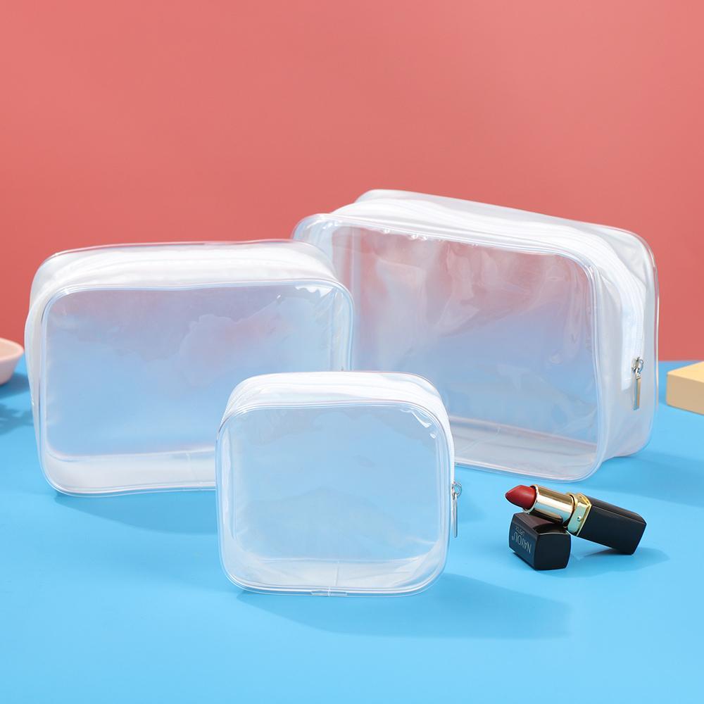 SOFTNESS Túi Nhựa PVC Trong Suốt Đựng Đồ Trang Điểm Ốp