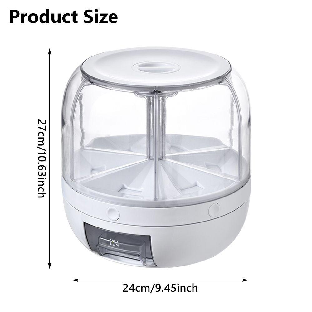 MELODG Hộp Đựng Gạo 6 Ngăn Sức Chứa Lớn Đa Năng