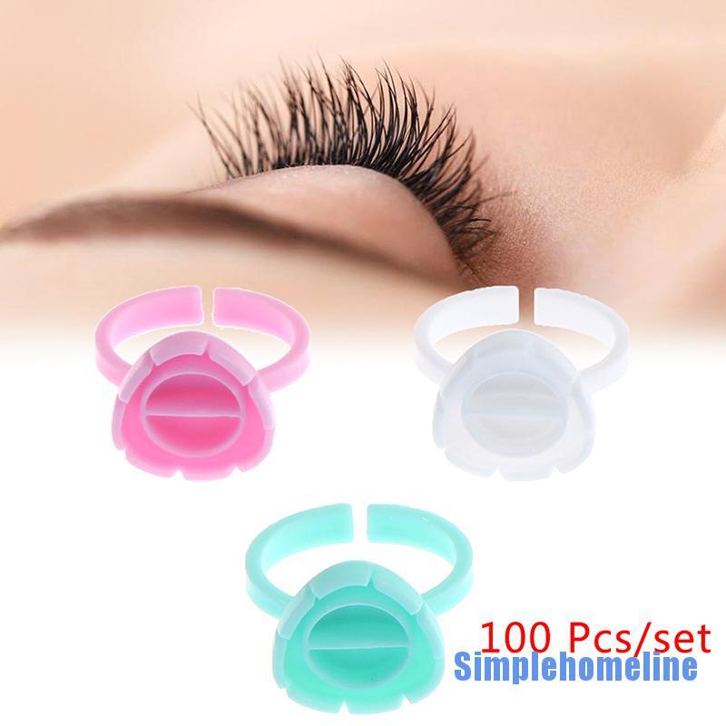 (hàng Mới Về) Set 100 Giá Đỡ Nối Mi Hình Chữ V Sử Dụng Một Lần Tiện Lợi