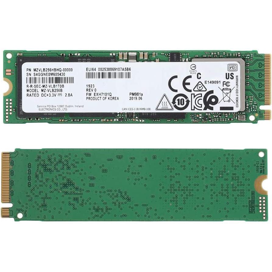SSD SAMSUNG NVME TỐC ĐỘ CAO  PM 981A M2 PCLE 256GB/512GB/1000GB-CHÍNH HÃNG BẢO HÀNH 1 ĐÔI 1 TRONG 3 NĂM