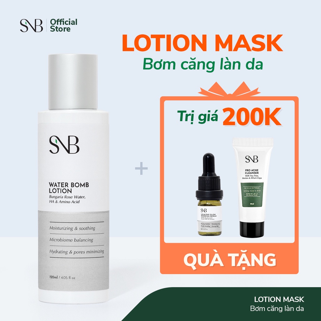 Bộ Lotion Mask Rót Dưỡng Chất Vào Da SNB29