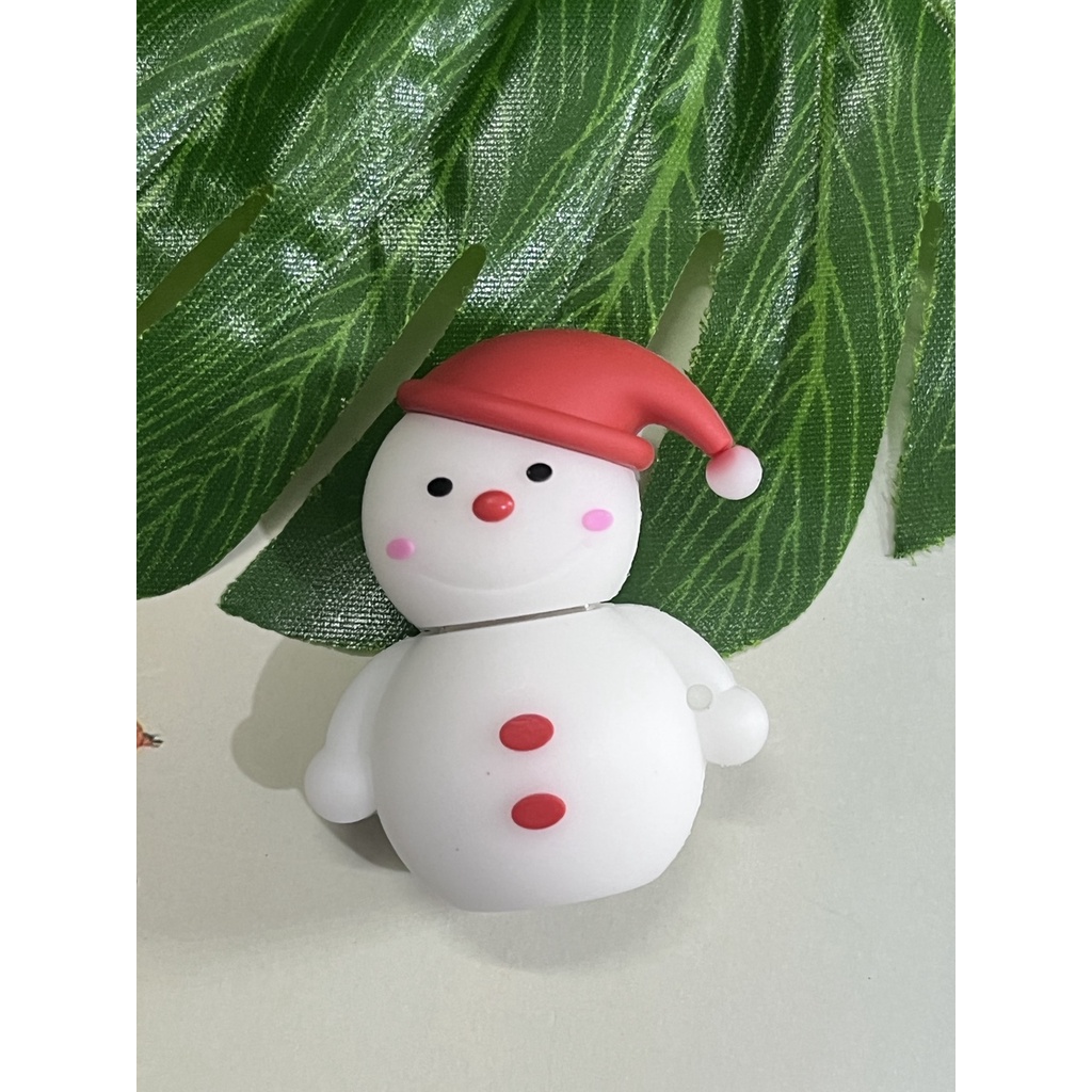 Mới USB 2.0 1GB 2GB 4GB 8GB 16GB 32GB 64GB 128GB Bằng Silicon Hình Ông Già Noel Đội Nón