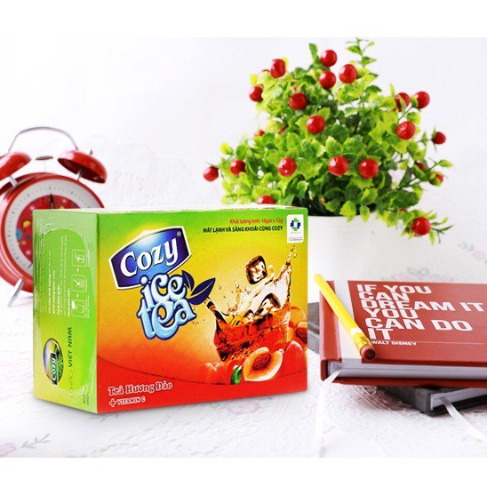 Trà Cozy Ice Tea Hương Đào 270g (18 gói 15g)