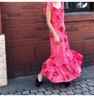 [order] Váy maxi hoa